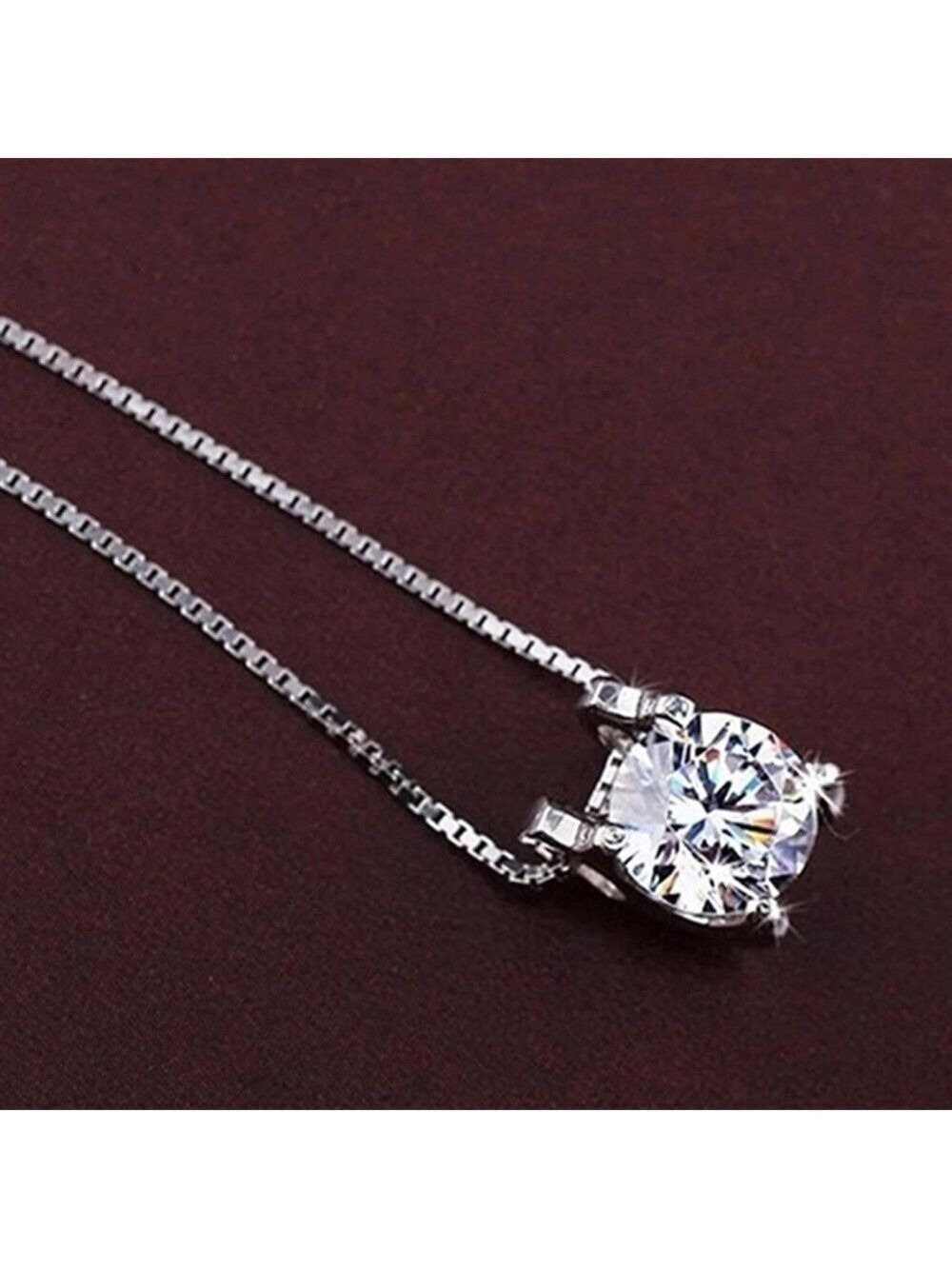 Pendant Cubic Zirconia Round Stone (no chain) - Picture 5 of 9